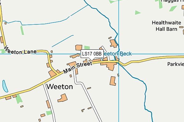 LS17 0BB map - OS VectorMap District (Ordnance Survey)