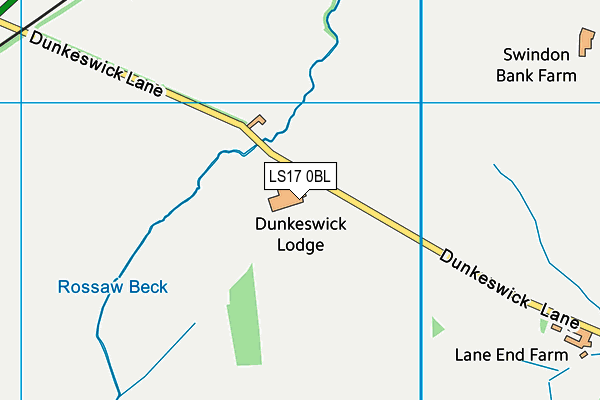 LS17 0BL map - OS VectorMap District (Ordnance Survey)