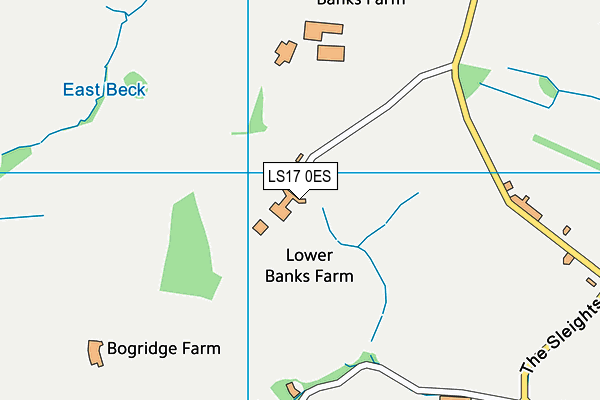 LS17 0ES map - OS VectorMap District (Ordnance Survey)