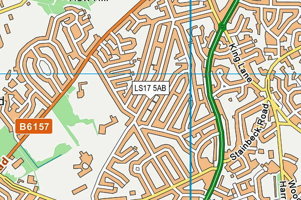 LS17 5AB map - OS VectorMap District (Ordnance Survey)