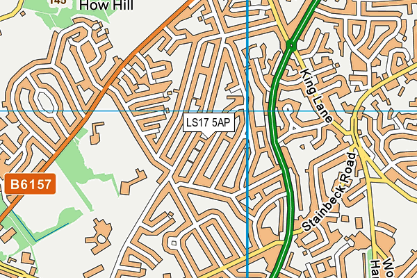 LS17 5AP map - OS VectorMap District (Ordnance Survey)