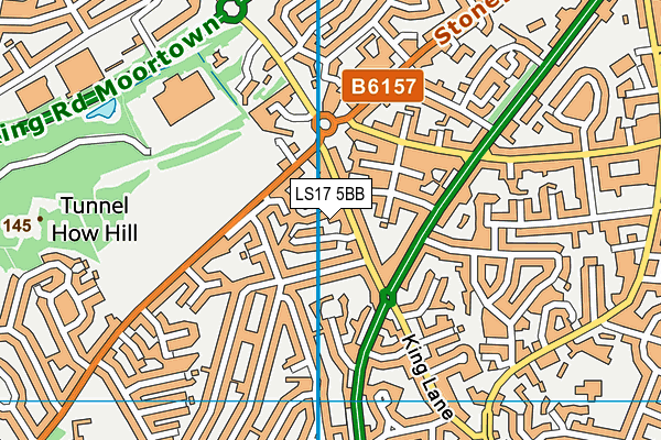 LS17 5BB map - OS VectorMap District (Ordnance Survey)