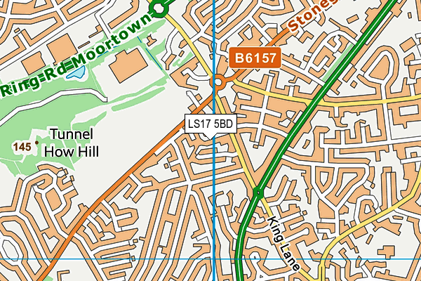 LS17 5BD map - OS VectorMap District (Ordnance Survey)