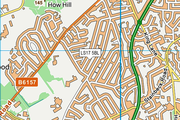 LS17 5BL map - OS VectorMap District (Ordnance Survey)