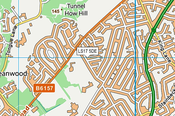 LS17 5DE map - OS VectorMap District (Ordnance Survey)