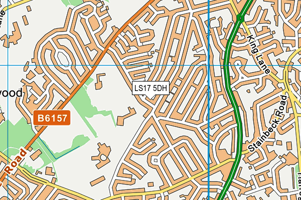 LS17 5DH map - OS VectorMap District (Ordnance Survey)