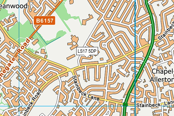 LS17 5DP map - OS VectorMap District (Ordnance Survey)