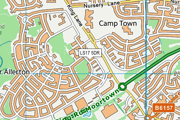 LS17 5DR map - OS VectorMap District (Ordnance Survey)