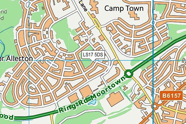 LS17 5DS map - OS VectorMap District (Ordnance Survey)