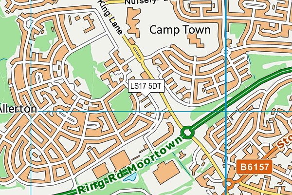 LS17 5DT map - OS VectorMap District (Ordnance Survey)