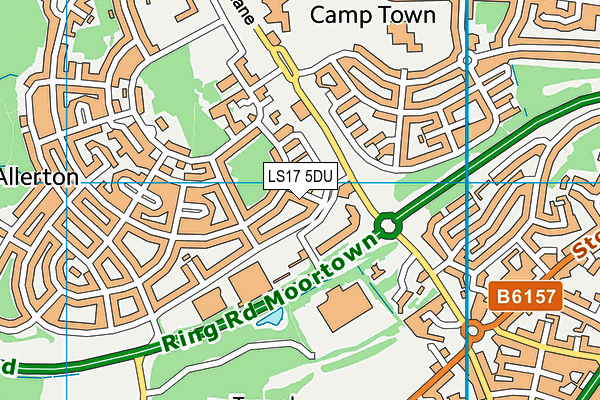 LS17 5DU map - OS VectorMap District (Ordnance Survey)