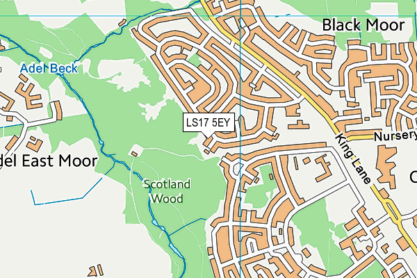 LS17 5EY map - OS VectorMap District (Ordnance Survey)