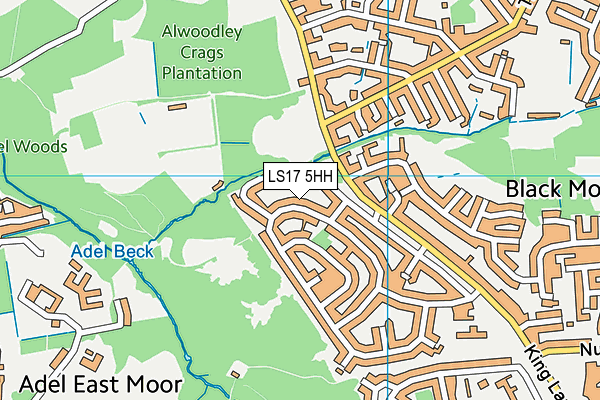 LS17 5HH map - OS VectorMap District (Ordnance Survey)