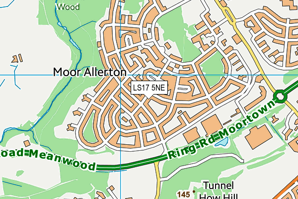 LS17 5NE map - OS VectorMap District (Ordnance Survey)