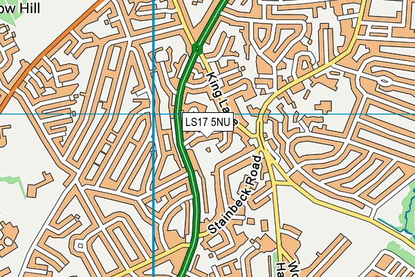 LS17 5NU map - OS VectorMap District (Ordnance Survey)
