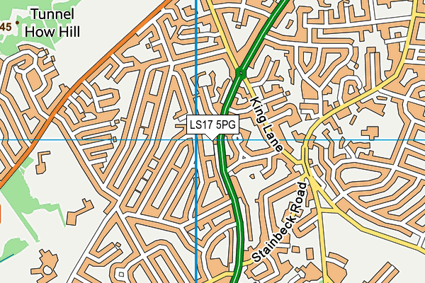 LS17 5PG map - OS VectorMap District (Ordnance Survey)