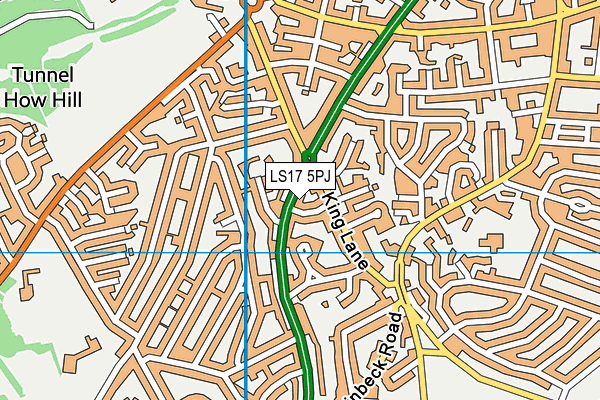 LS17 5PJ map - OS VectorMap District (Ordnance Survey)