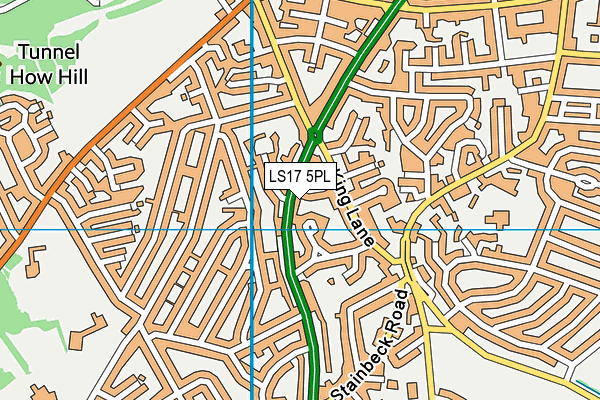 LS17 5PL map - OS VectorMap District (Ordnance Survey)