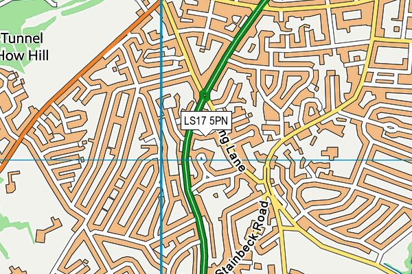 LS17 5PN map - OS VectorMap District (Ordnance Survey)