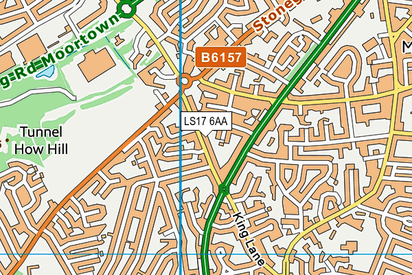 LS17 6AA map - OS VectorMap District (Ordnance Survey)