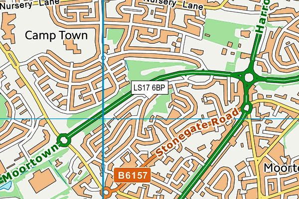 LS17 6BP map - OS VectorMap District (Ordnance Survey)