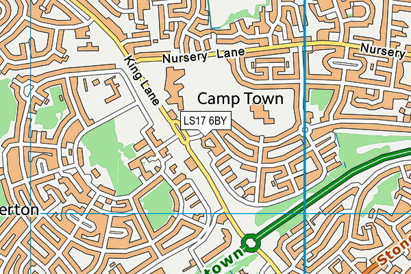 LS17 6BY map - OS VectorMap District (Ordnance Survey)