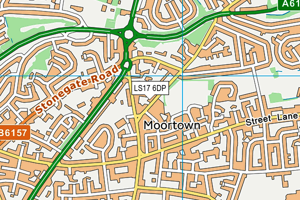 LS17 6DP map - OS VectorMap District (Ordnance Survey)