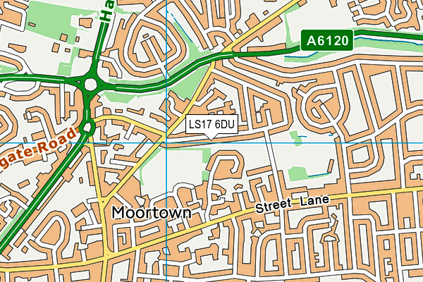 LS17 6DU map - OS VectorMap District (Ordnance Survey)