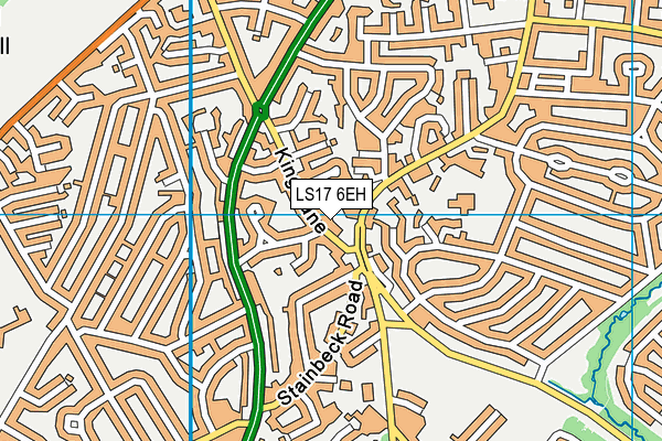 LS17 6EH map - OS VectorMap District (Ordnance Survey)