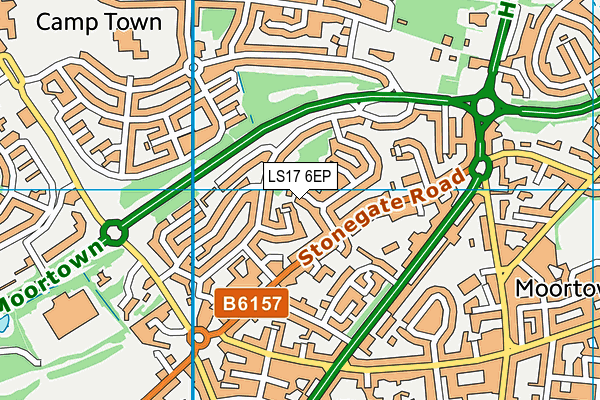 LS17 6EP map - OS VectorMap District (Ordnance Survey)