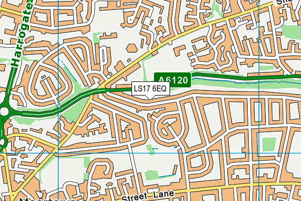 LS17 6EQ map - OS VectorMap District (Ordnance Survey)