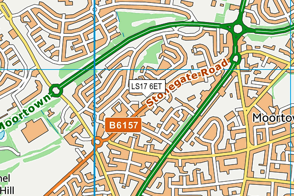 LS17 6ET map - OS VectorMap District (Ordnance Survey)