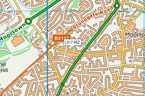 LS17 6EZ map - OS VectorMap District (Ordnance Survey)