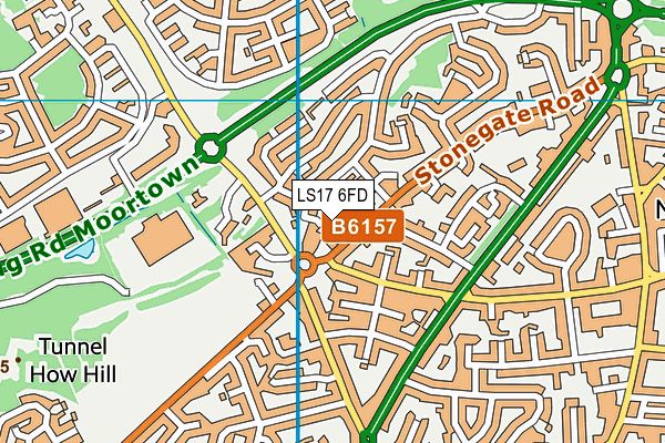 LS17 6FD map - OS VectorMap District (Ordnance Survey)