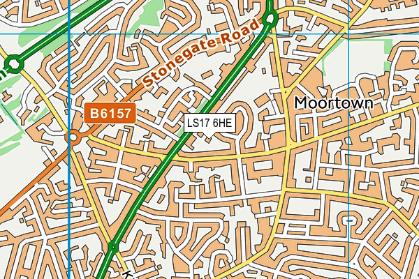 LS17 6HE map - OS VectorMap District (Ordnance Survey)