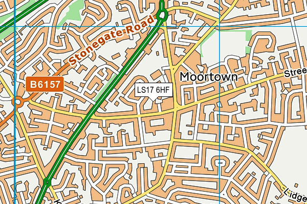 LS17 6HF map - OS VectorMap District (Ordnance Survey)