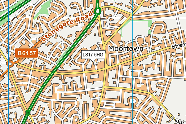LS17 6HG map - OS VectorMap District (Ordnance Survey)
