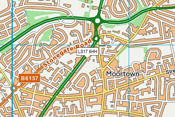 LS17 6HH map - OS VectorMap District (Ordnance Survey)