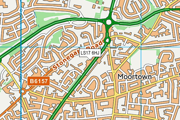 LS17 6HJ map - OS VectorMap District (Ordnance Survey)