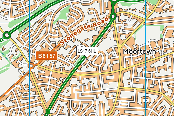 LS17 6HL map - OS VectorMap District (Ordnance Survey)