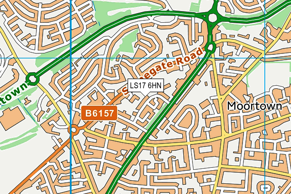 LS17 6HN map - OS VectorMap District (Ordnance Survey)