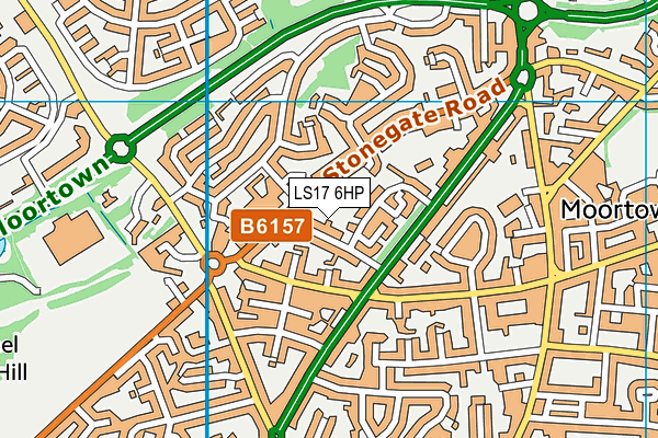 LS17 6HP map - OS VectorMap District (Ordnance Survey)