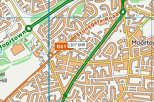 LS17 6HR map - OS VectorMap District (Ordnance Survey)