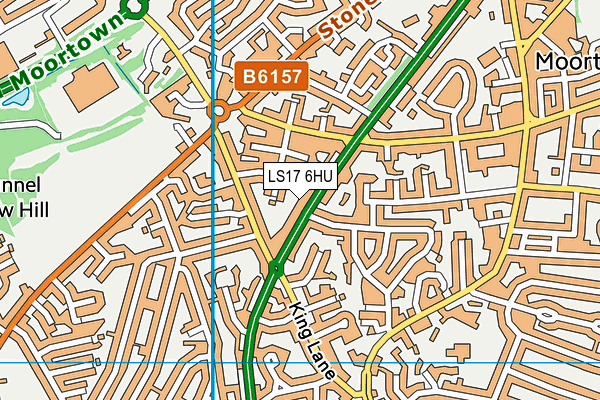 LS17 6HU map - OS VectorMap District (Ordnance Survey)