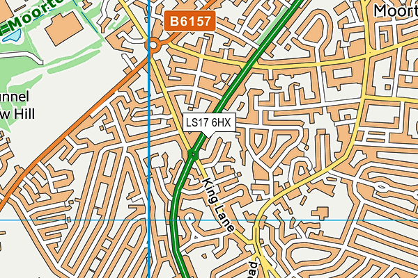 LS17 6HX map - OS VectorMap District (Ordnance Survey)