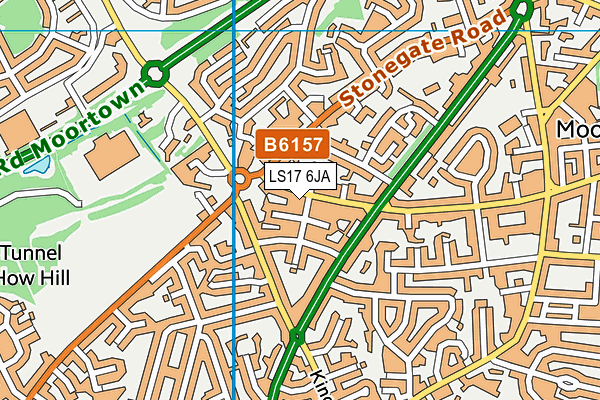 LS17 6JA map - OS VectorMap District (Ordnance Survey)