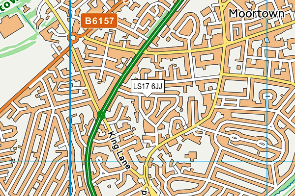 LS17 6JJ map - OS VectorMap District (Ordnance Survey)