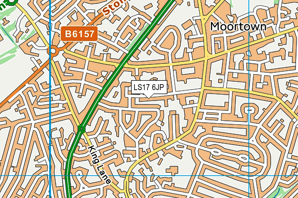 LS17 6JP map - OS VectorMap District (Ordnance Survey)