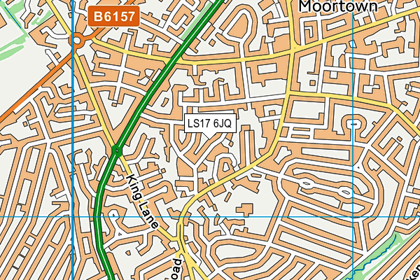 LS17 6JQ map - OS VectorMap District (Ordnance Survey)