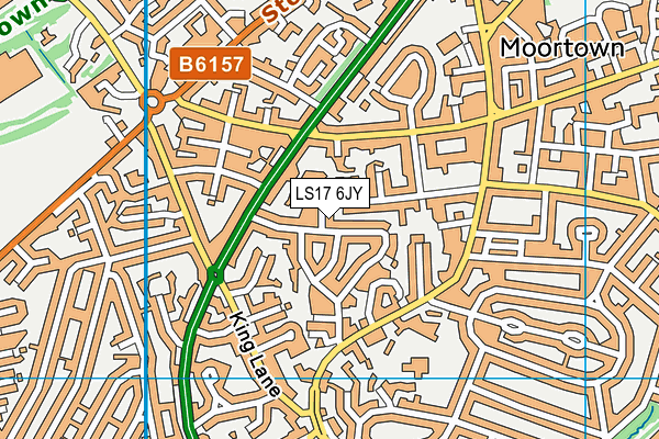 LS17 6JY map - OS VectorMap District (Ordnance Survey)